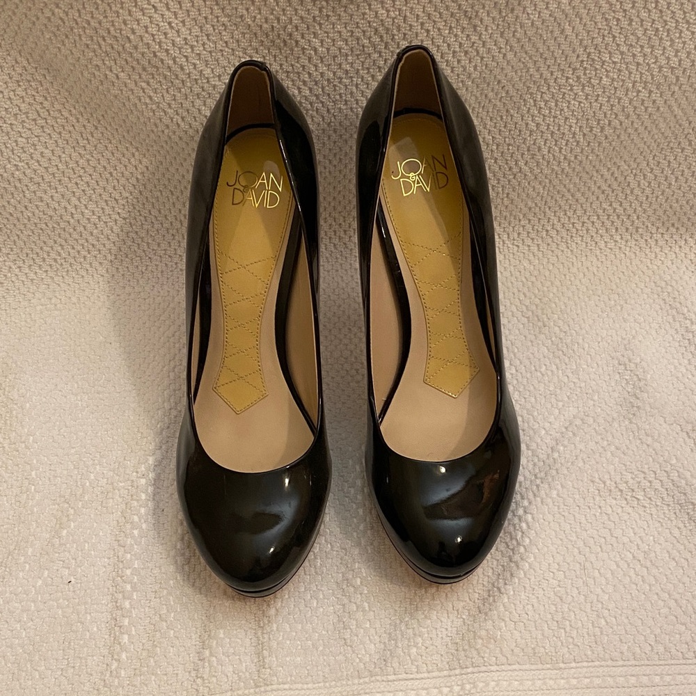 Joan & David Black Patent Leather Heels